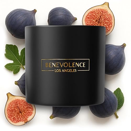 Benevolence LA 3 Wick Candle  Fig Tree Large Candle  14.5 oz Scented Candles for Home Scented  Natural Soy Candles Gifts for Wom